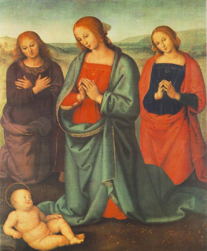 Madonna with Saints Adoring the Child a, PERUGINO, Pietro